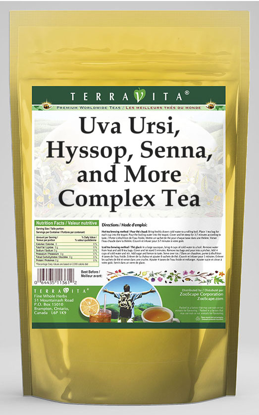 Uva Ursi, Hyssop, Senna, and More Complex Tea