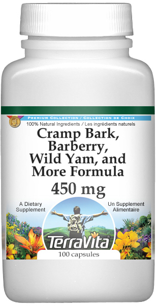 Cramp Bark, Barberry, Wild Yam, and More Formula - 450 mg