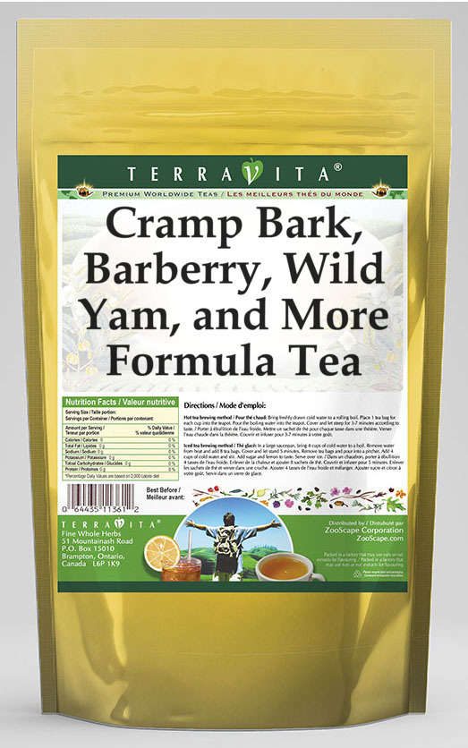 Cramp Bark, Barberry, Wild Yam, and More Formula Tea