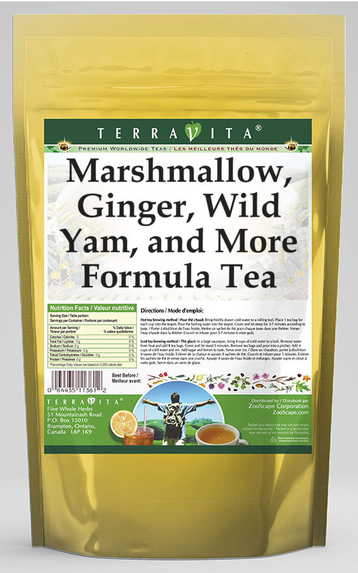 Marshmallow, Ginger, Wild Yam, and More Formula Tea