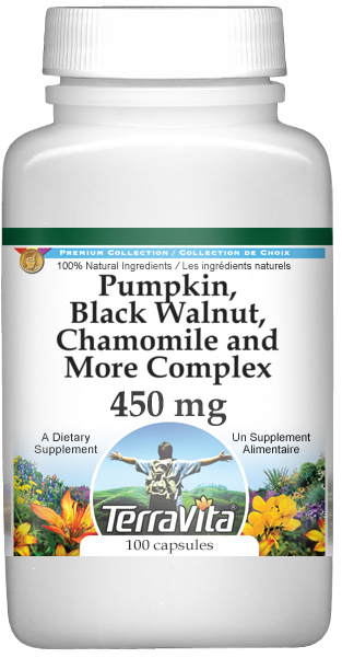 Pumpkin, Black Walnut, Chamomile and More Complex - 450 mg