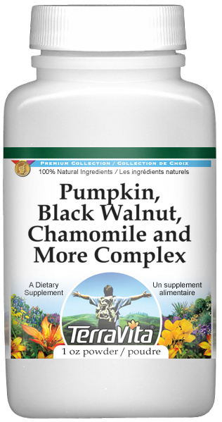 Pumpkin, Black Walnut, Chamomile and More Complex Powder