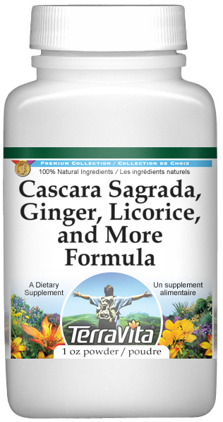 Cascara Sagrada, Ginger, Licorice, and More Formula Powder