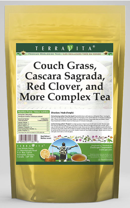 Couch Grass, Cascara Sagrada, Red Clover, and More Complex Tea
