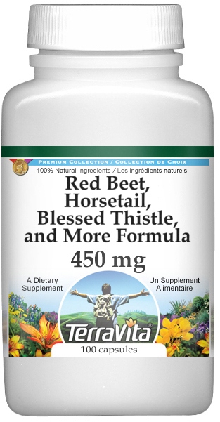 Red Beet, Horsetail, Blessed Thistle, and More Formula - 450 mg