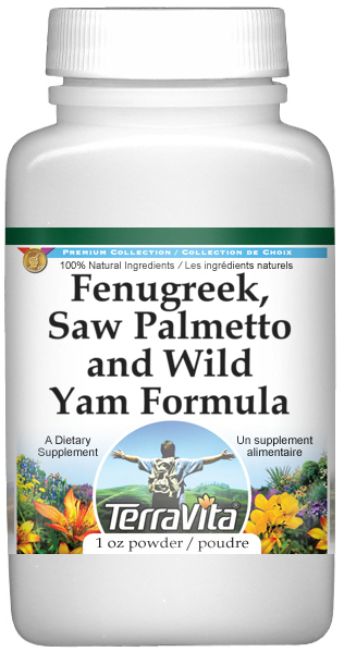 Fenugreek, Saw Palmetto and Wild Yam Formula Powder