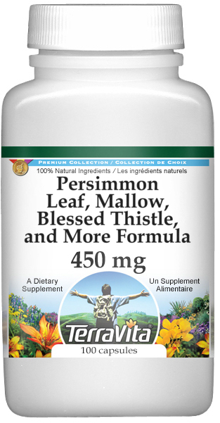 Persimmon Leaf, Mallow, Blessed Thistle, and More Formula - 450 mg