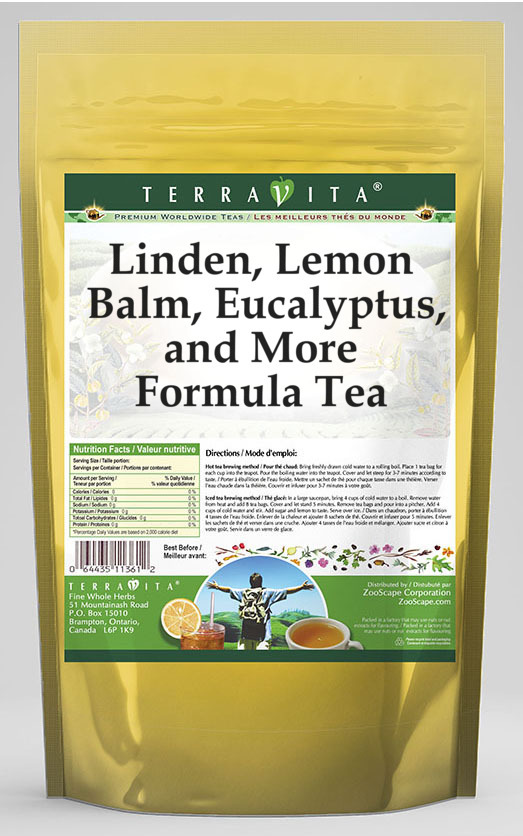 Linden, Lemon Balm, Eucalyptus, and More Formula Tea