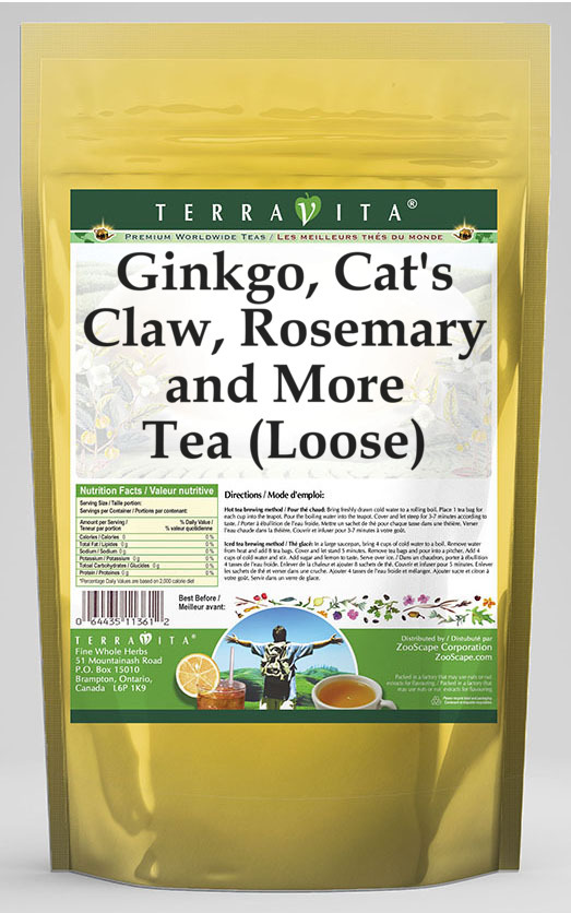 Ginkgo, Cat's Claw, Rosemary and More Tea (Loose)