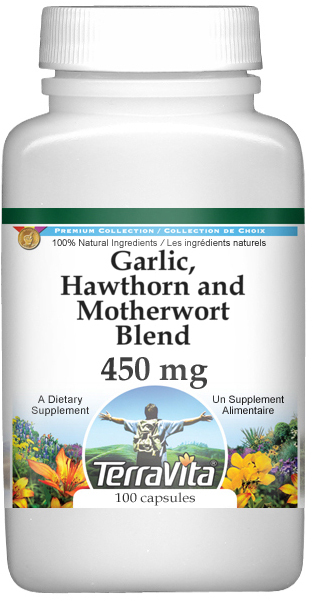 Garlic, Hawthorn and Motherwort Blend - 450 mg