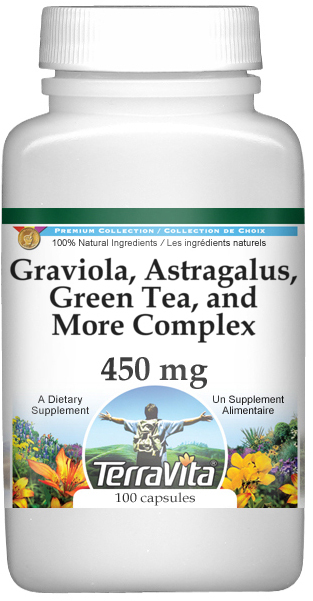 Graviola, Astragalus, Green Tea, and More Complex - 450 mg
