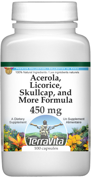 Acerola, Licorice, Skullcap, and More Formula - 450 mg