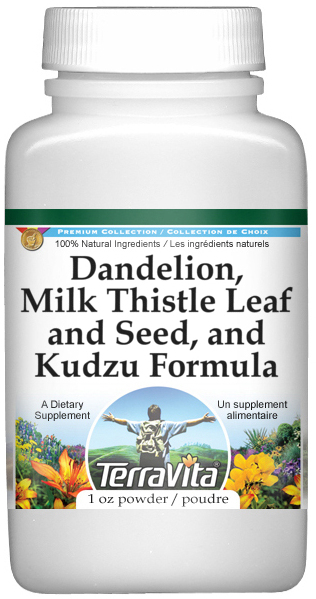 Dandelion, Milk Thistle Leaf and Seed, and Kudzu Formula Powder