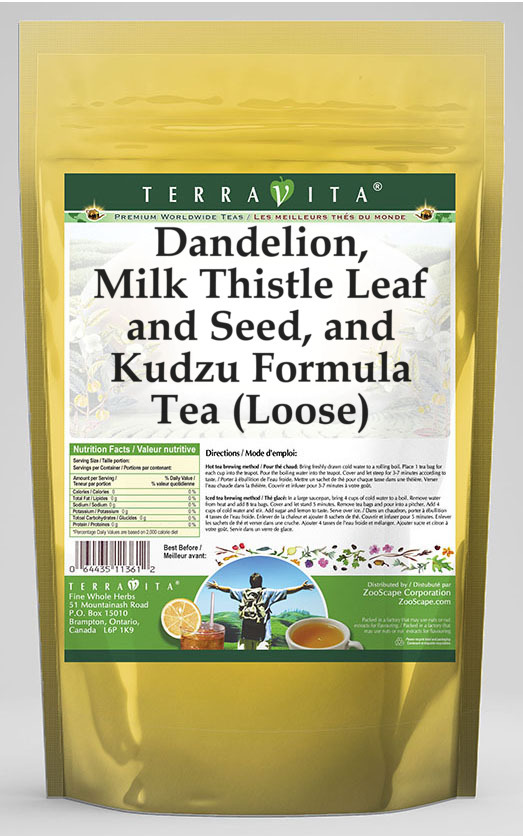 Dandelion, Milk Thistle Leaf and Seed, and Kudzu Formula Tea (Loose)