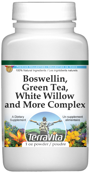 Boswellin, Green Tea, White Willow and More Complex Powder