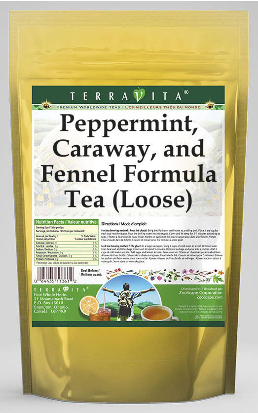 Peppermint, Caraway, and Fennel Formula Tea (Loose)