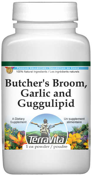 Butcher's Broom, Garlic and Guggulipid Powder