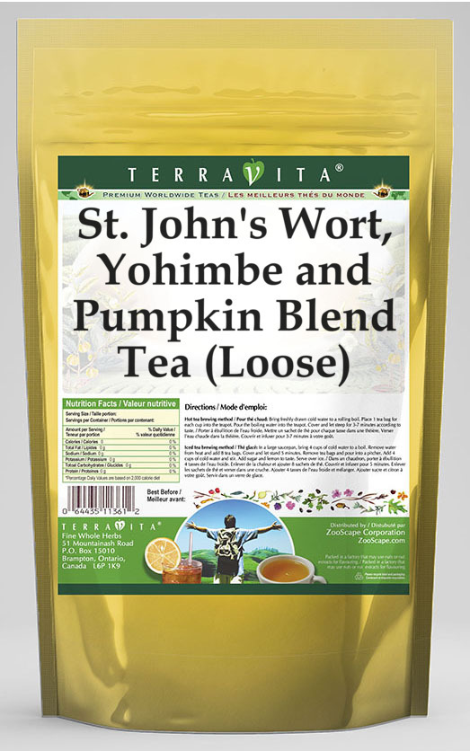 St. John's Wort, Yohimbe and Pumpkin Blend Tea (Loose)