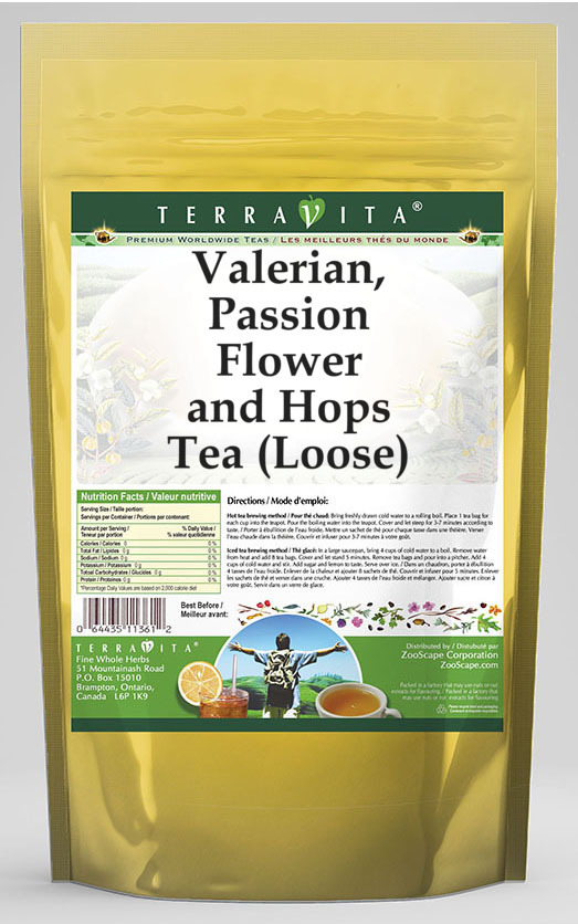 Valerian, Passion Flower and Hops Tea (Loose)