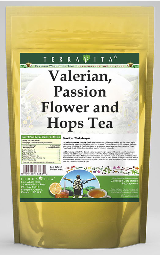 Valerian, Passion Flower and Hops Tea