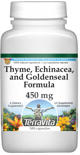 Thyme, Echinacea, and Goldenseal Formula - 450 mg
