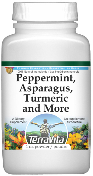 Peppermint, Asparagus, Turmeric and More Powder