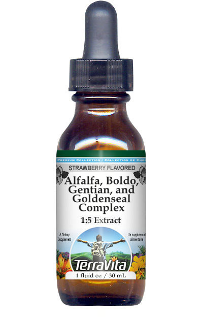 Alfalfa, Boldo, Gentian, and Goldenseal Complex Glycerite Liquid Extract (1:5)