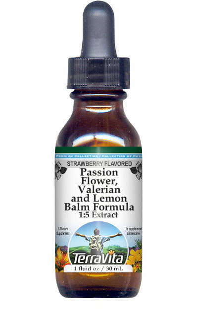 Passion Flower, Valerian and Lemon Balm Formula Glycerite Liquid Extract (1:5)