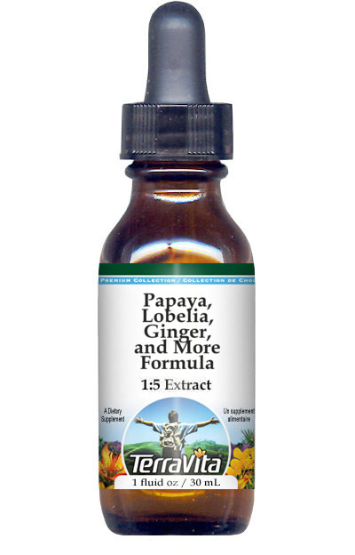 Papaya, Lobelia, Ginger, and More Formula Glycerite Liquid Extract (1:5)