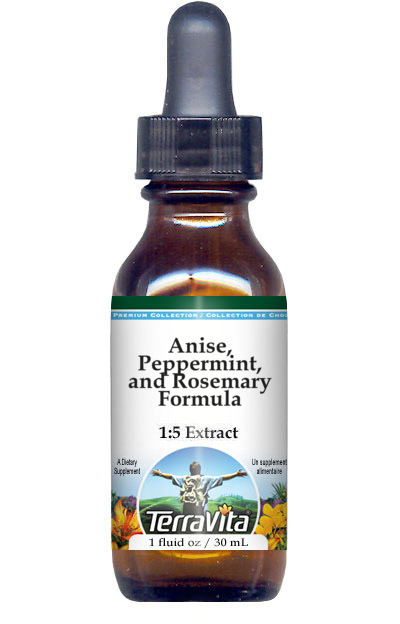Anise, Peppermint, and Rosemary Formula Glycerite Liquid Extract (1:5)