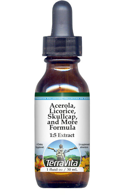 Acerola, Licorice, Skullcap, and More Formula Glycerite Liquid Extract (1:5)