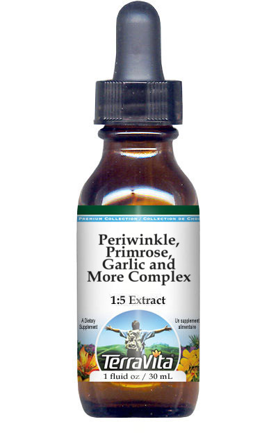 Periwinkle, Primrose, Garlic and More Complex Glycerite Liquid Extract (1:5)