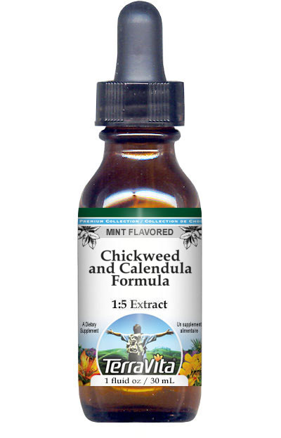 Chickweed and Calendula Formula Glycerite Liquid Extract (1:5)