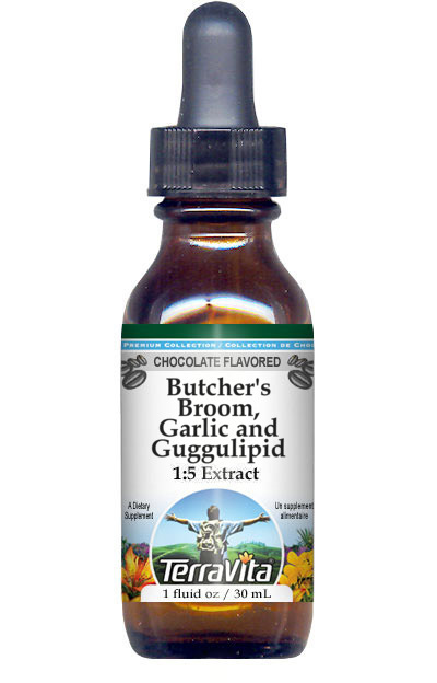 Butcher's Broom, Garlic and Guggulipid Glycerite Liquid Extract (1:5)