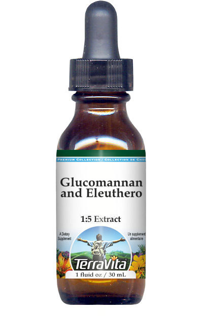 Glucomannan and Eleuthero Glycerite Liquid Extract (1:5)