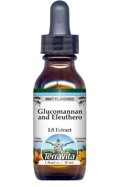 Glucomannan and Eleuthero Glycerite Liquid Extract (1:5)