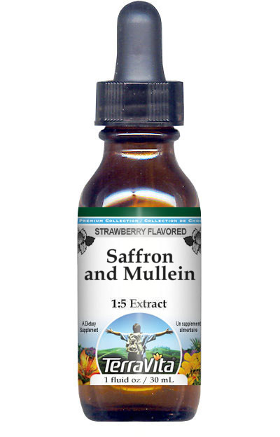 Saffron and Mullein Glycerite Liquid Extract (1:5)