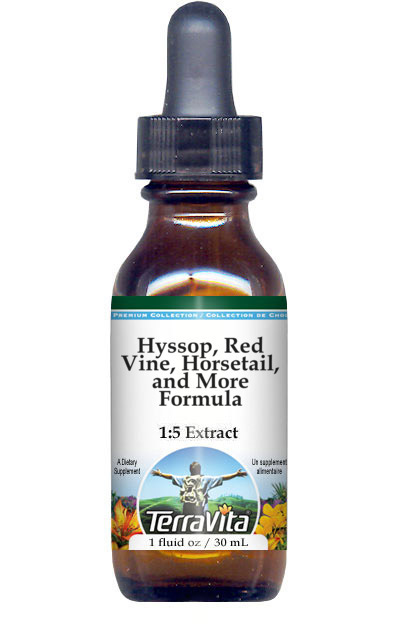 Hyssop, Red Vine, Horsetail, and More Formula Glycerite Liquid Extract (1:5)