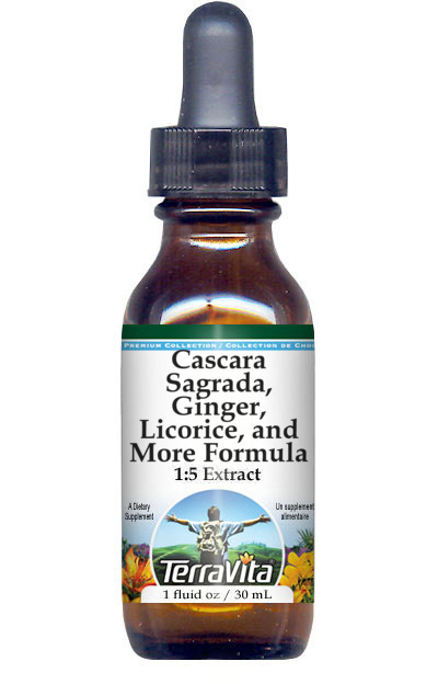 Cascara Sagrada, Ginger, Licorice, and More Formula Glycerite Liquid Extract (1:5)